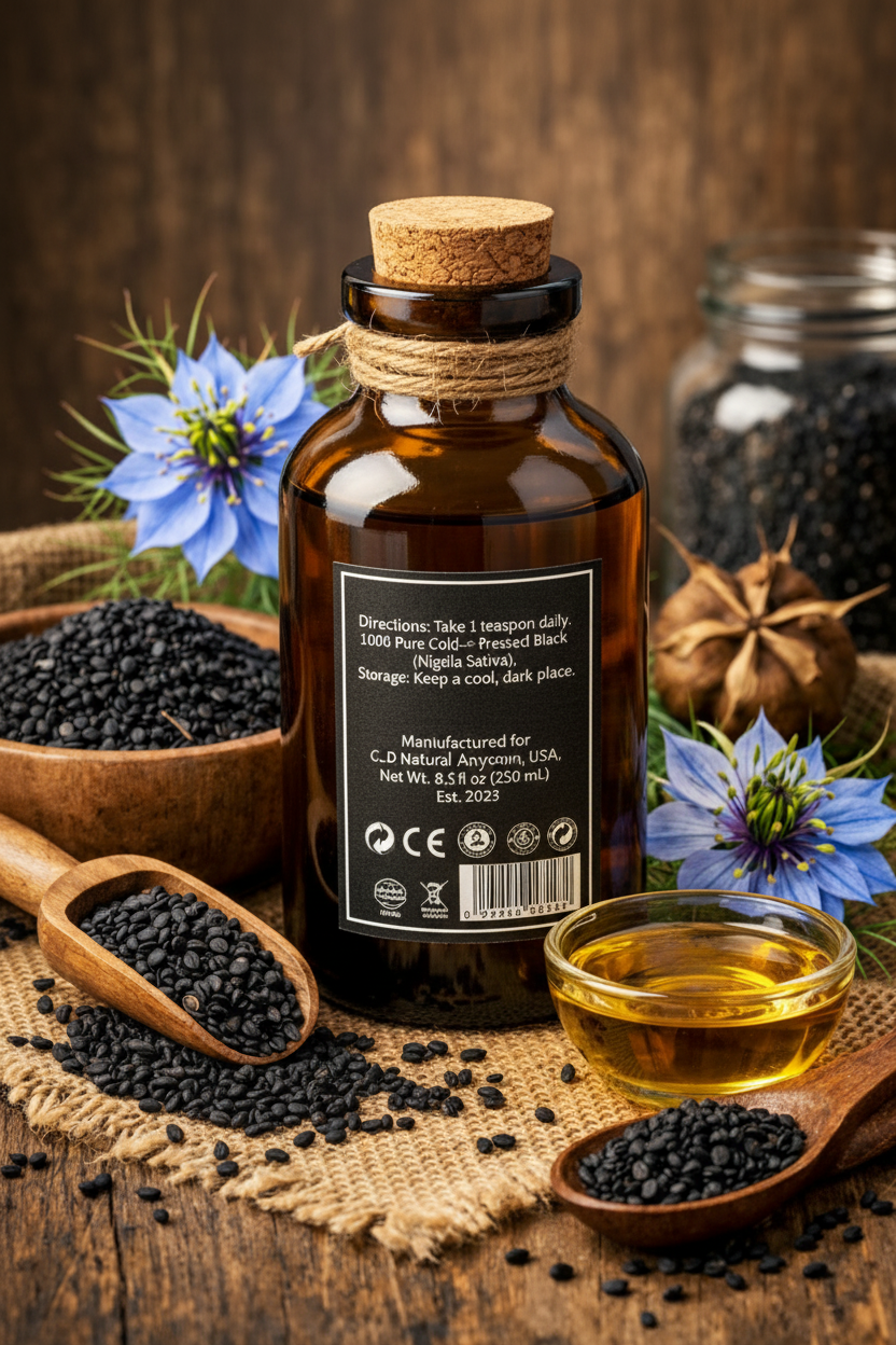 Black Seed Oil - Back