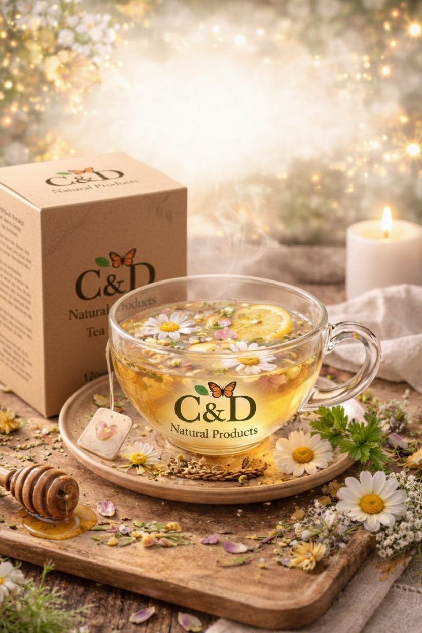 Gentle Glow Tea - Left Side