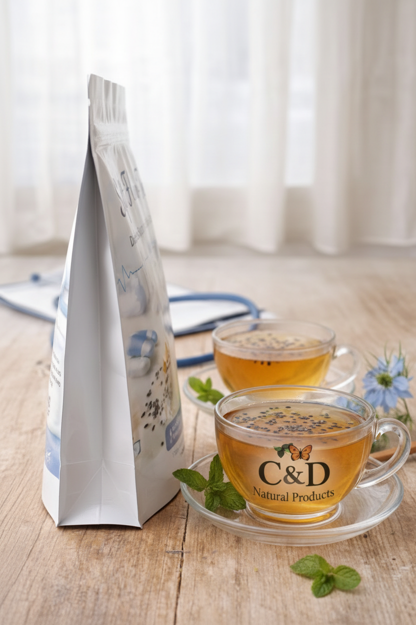 Soft Flow Tea - Left Side