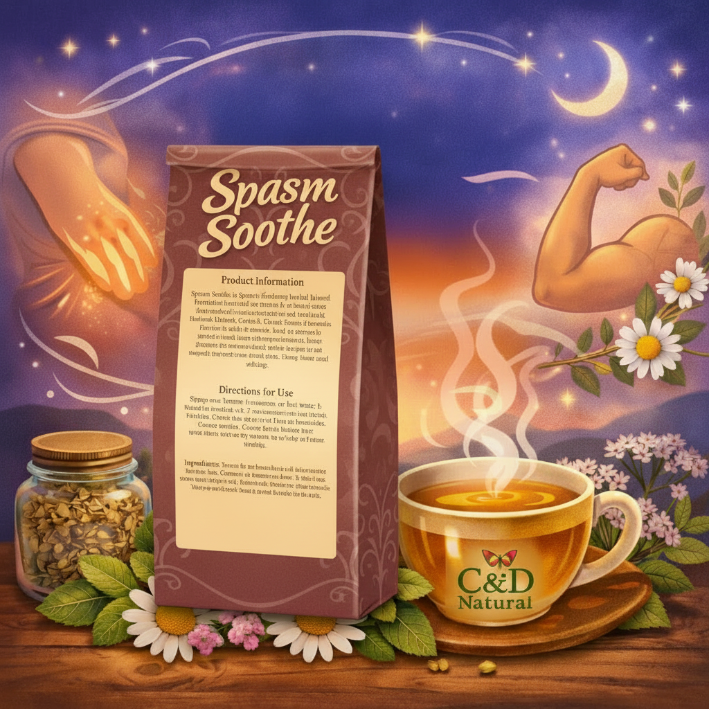 Spasm Soothe packaging without ingredients